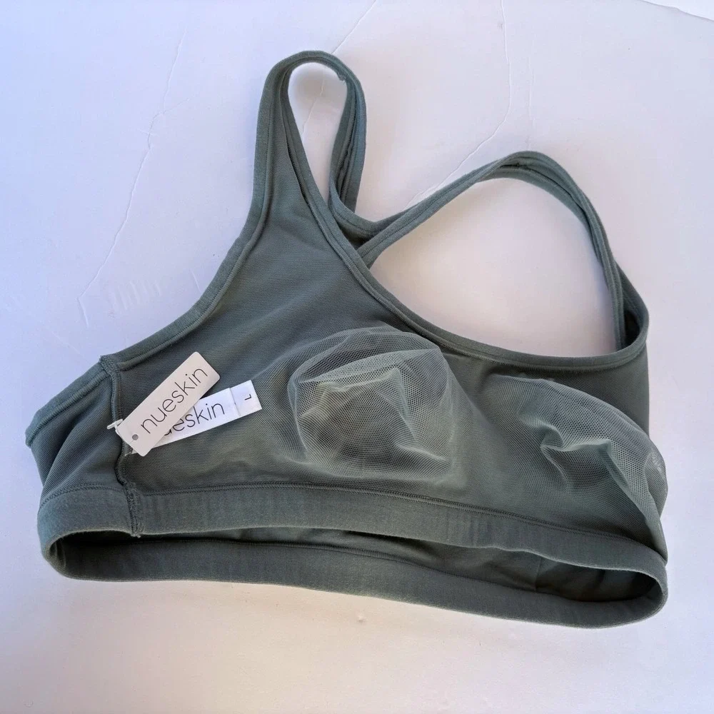Nueskin‎ by Adore Me Racerback Sports Bra Women's Large Green NWT